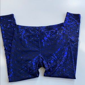Blue mermaid leggings